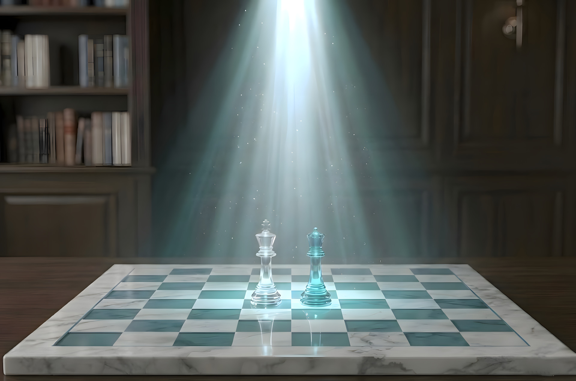 Lumière Chess - tabuleiro e peças